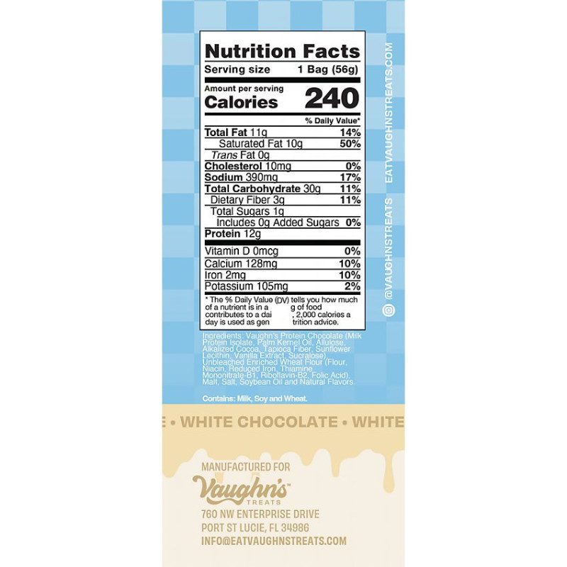 Protein Pretzels White Chocolate (1 Bag)