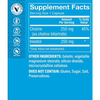 Choline & Inositol 500 mg (100 cap)