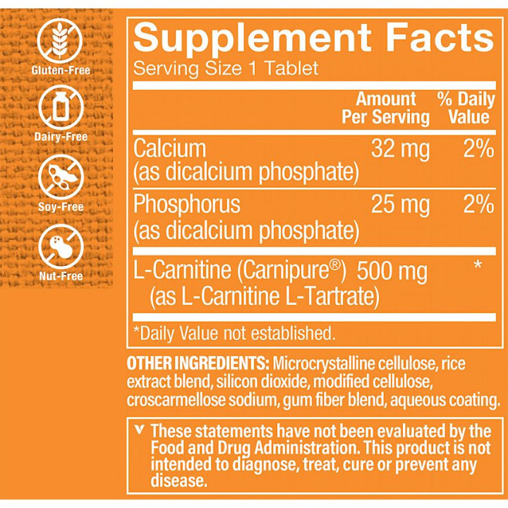 Carnipure L-Carnitine 500 mg (50 tab)