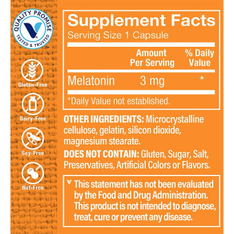 Melatonina 3 mg (60 cap)