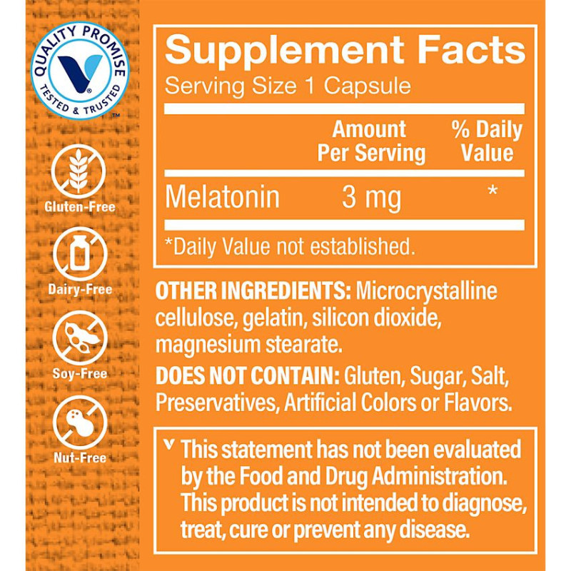 Melatonina 3 mg (60 cap)