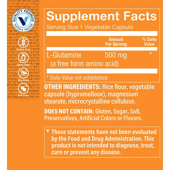 L-Glutamine 500 mg (100 cap)