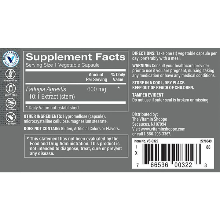 Fadogia Agrestis 10:1 Extract  (60 cap)
