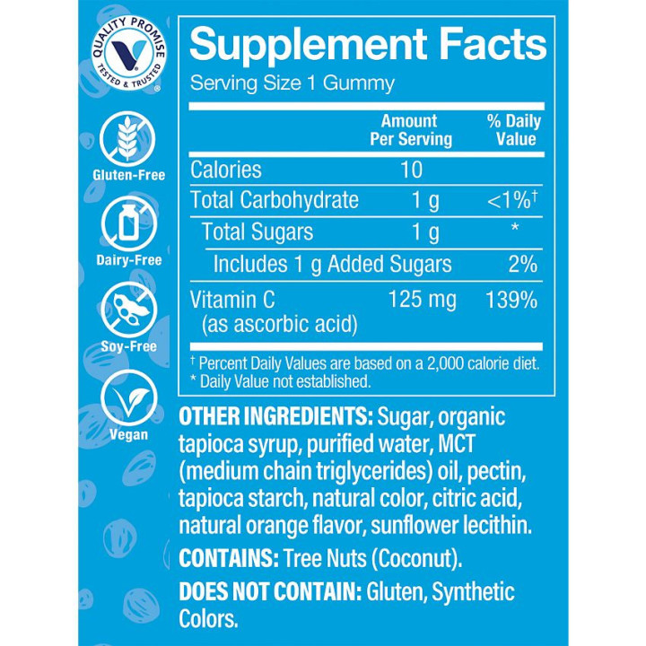 Children s Vitamin C Gummies 125 mg Orange (90 gomitas)