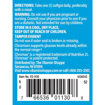 Chromax Chromium Picolinate 200 mcg (100 soft)