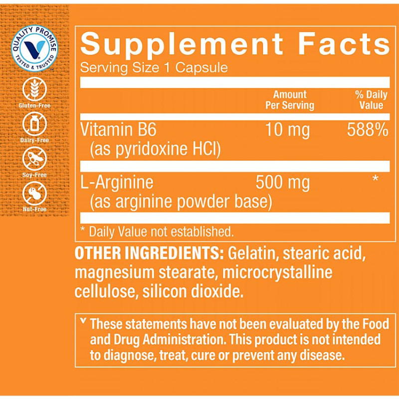 L-Arginine 500 mg (100 cap)