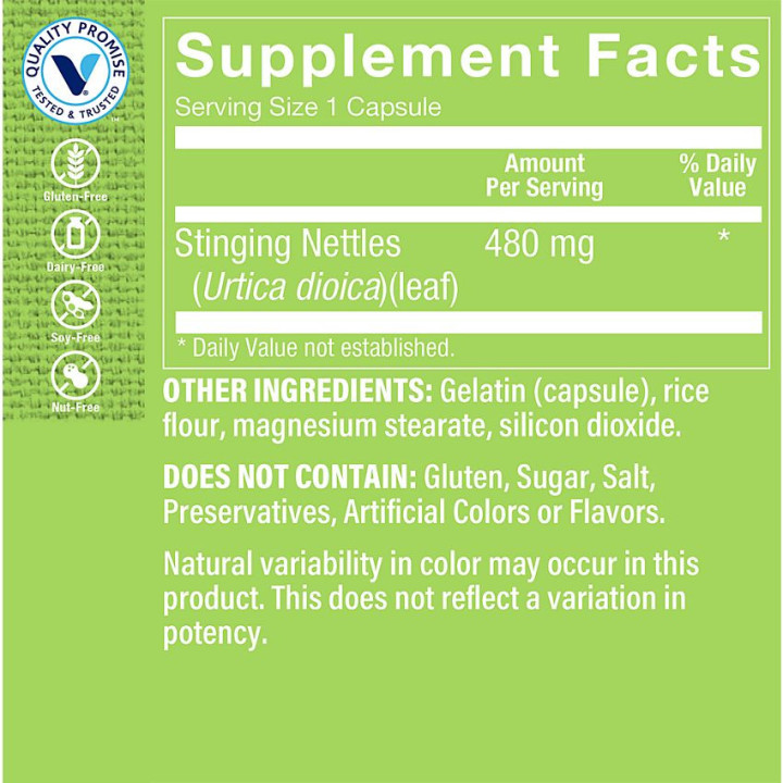 Stinging Nettles 480 mg (100 cap)