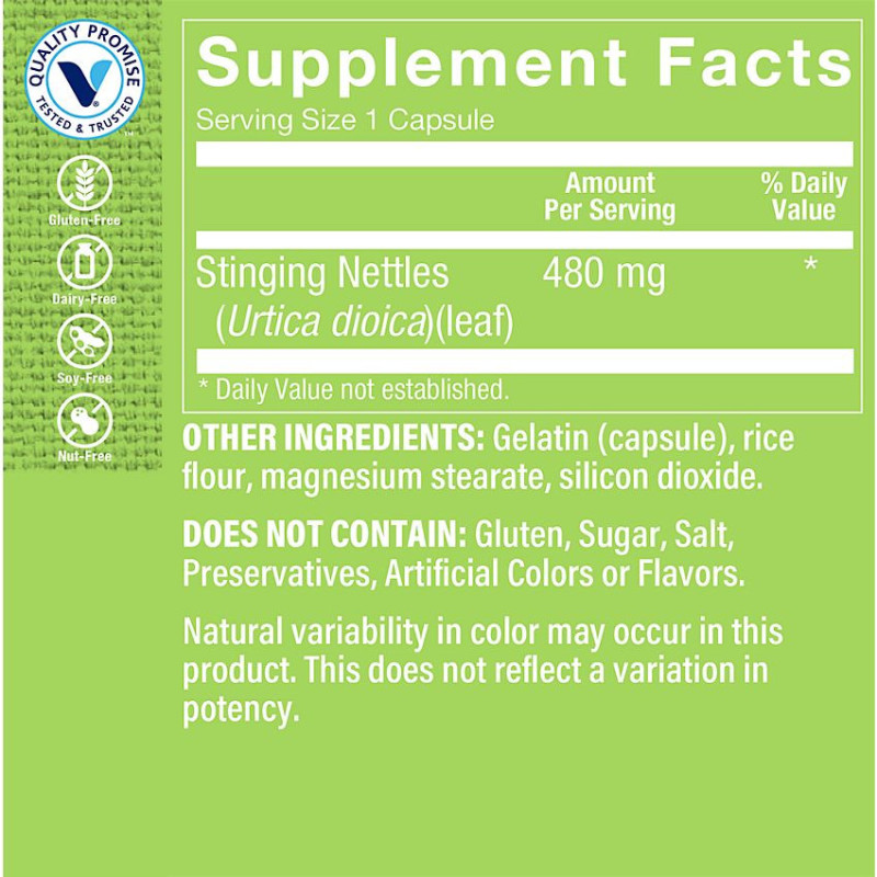 Stinging Nettles 480 mg (100 cap)