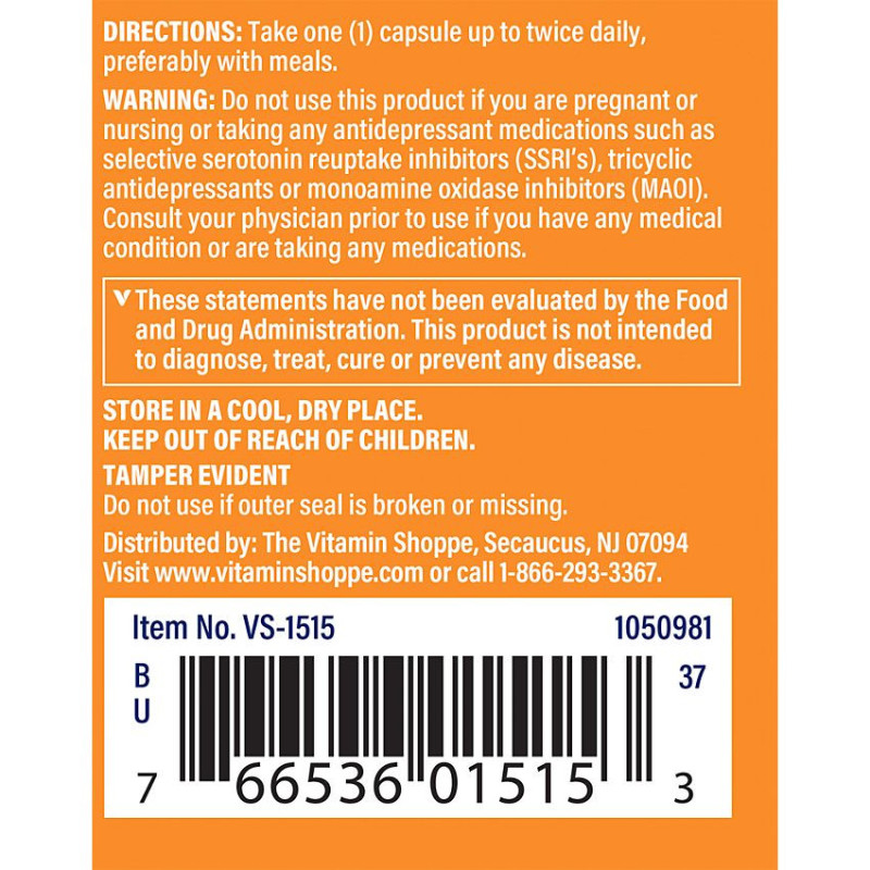 5-HTP w/ Vitamin B6 50 mg (60 cap)