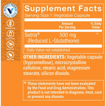 Reduced Glutathione 500 mg (60 cap)