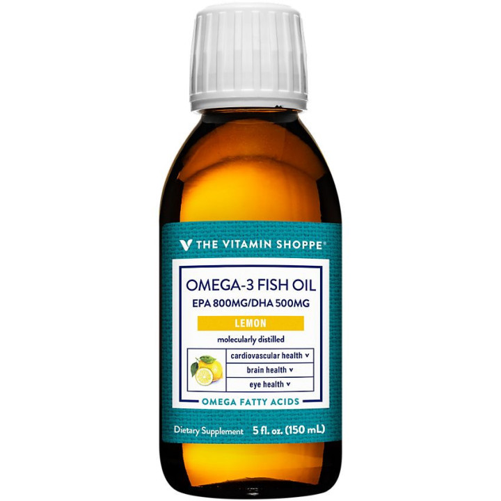 Omega-3 Fish Oil EPA 800 DHA 500 Lemon (5 fl oz)
