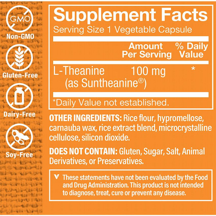 L-Theanine 100 mg (60 cap)