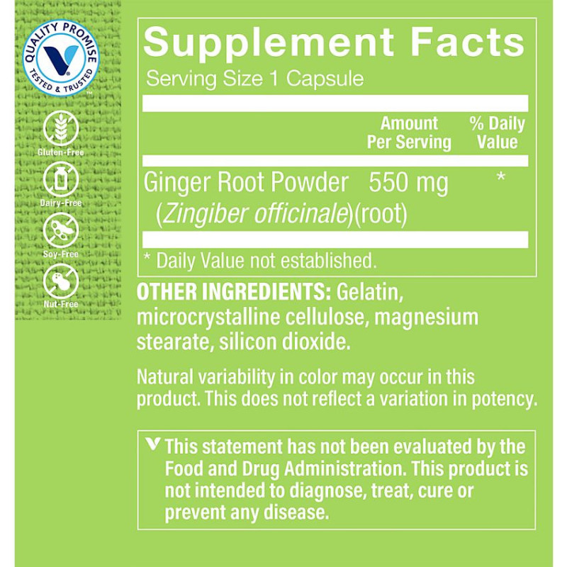 Ginger Root 550 mg (100 cap)