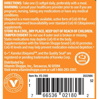 Ubiquinol CoQ 10 100 mg (60 soft)