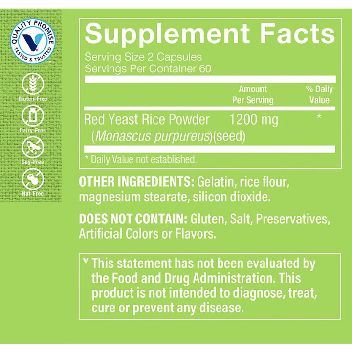 Red Yeast Rice 1200 mg (120 cap)