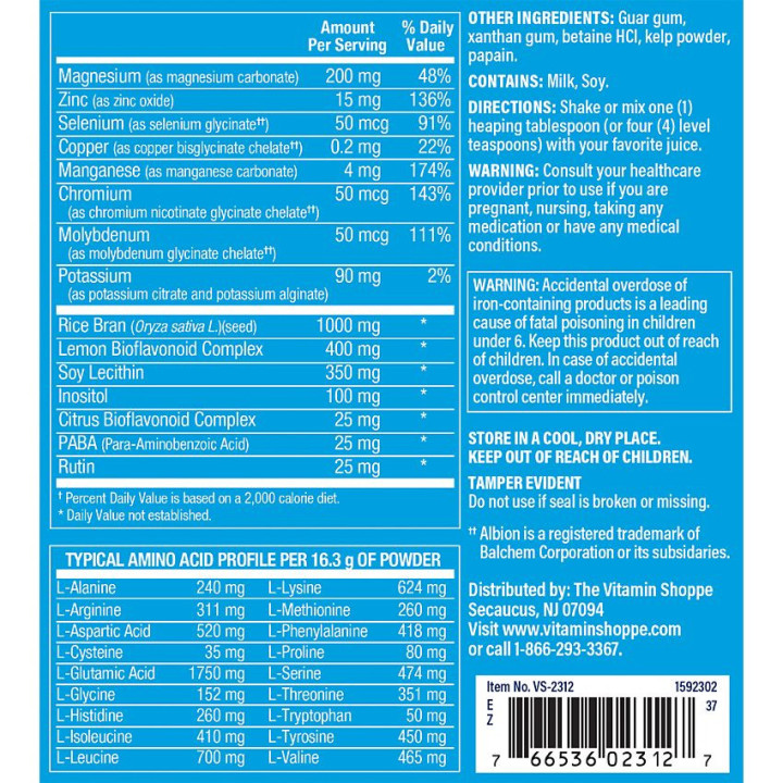 Multivitamin & Mineral Powder (30 serv) 16.95 oz