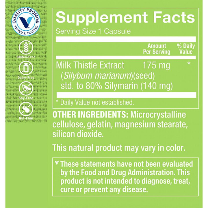 Milk Thistle Extract 175 mg (100 cap)