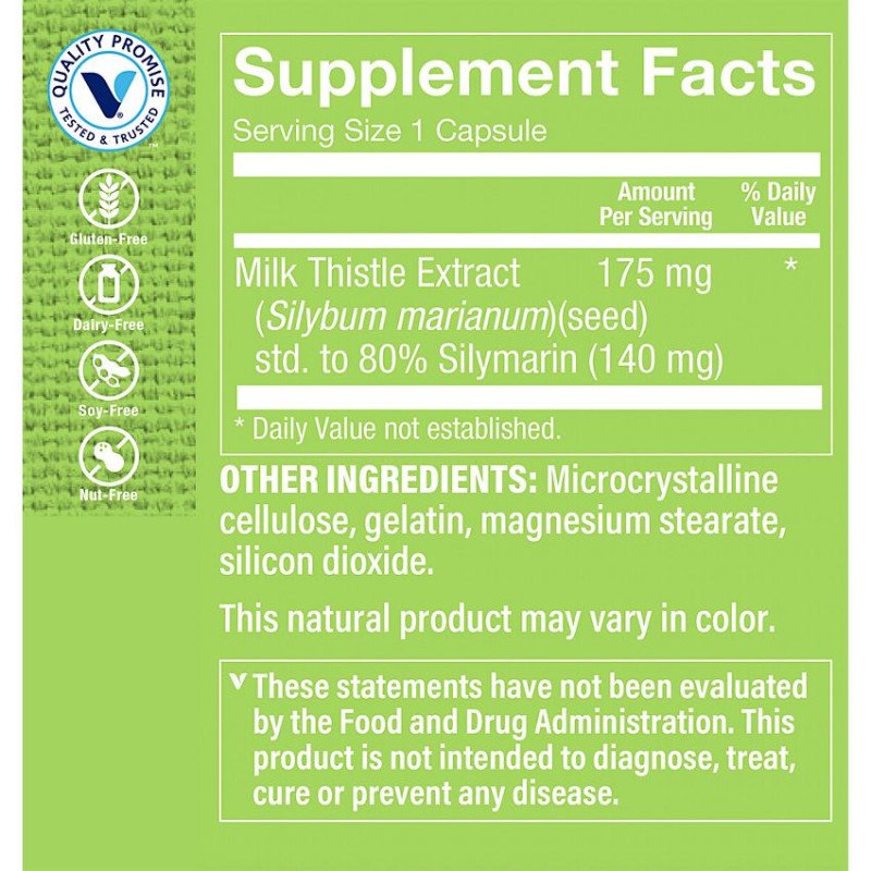Milk Thistle Extract 175 mg (100 cap)