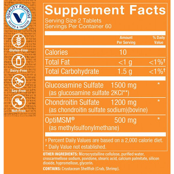 Glucosamine Chondroitin MSM Triple Strength (120 tab)