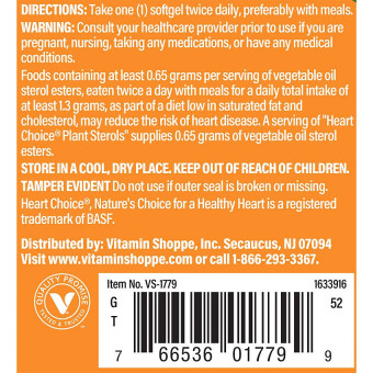 Heart Choice Plant Sterols (60 soft)