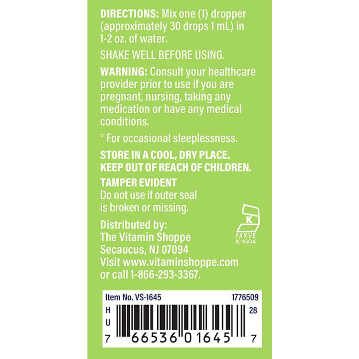 Valerian Root Extract Organic Alcohol Free 1000 mg (2 fl oz)