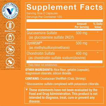 Glucosamine Chondroitin MSM (240 cap)