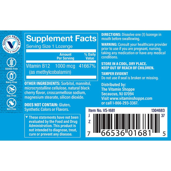Vitamina B12 Methylco Black Cherry 1000 mcg (60 Sublingual)