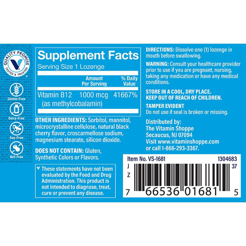 Vitamina B12 Methylco Black Cherry 1000 mcg (60 Sublingual)