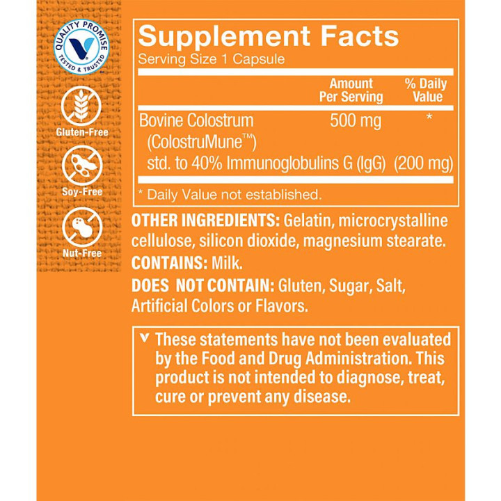 Colostrum 40% Igg 475 mg (120 cap)