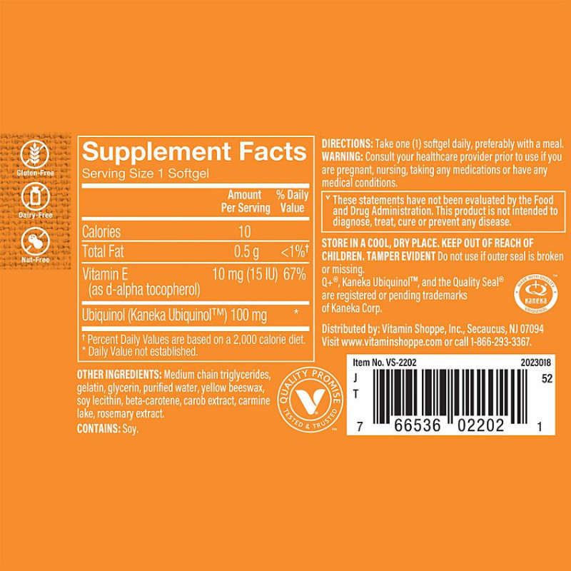 Ubiquinol CoQ 10 100 mg (30 soft)