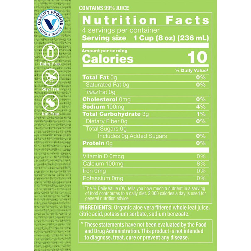 Aloe Vera Juice Whole Leaf (32 fl oz)