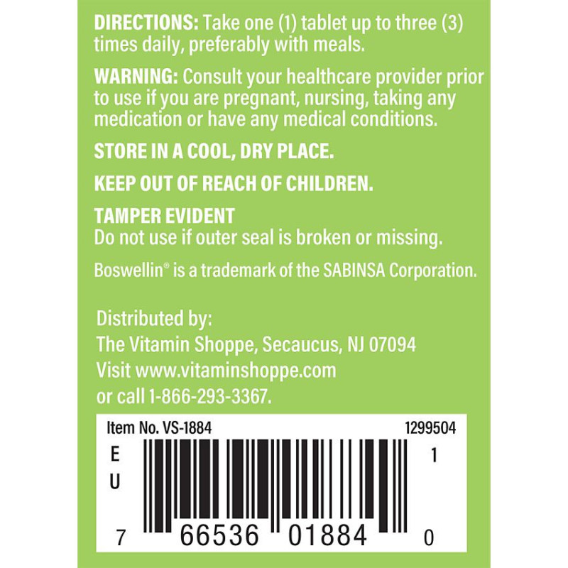 Boswellia Serrata 250 mg (60 tab)