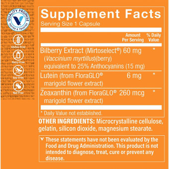Lutein w/ Bilberry (120 cap)