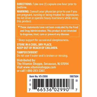 Snooze-In w/ Melatonin (120 cap)