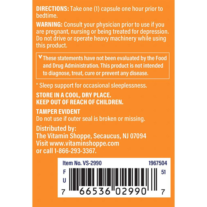 Snooze-In w/ Melatonin (120 cap)