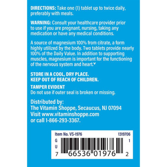 Magnesio - Citrato de Magnesio 200 mg (100 tab)
