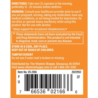 Sleep Support - Relaxation & Calming Formula (60 cap)
