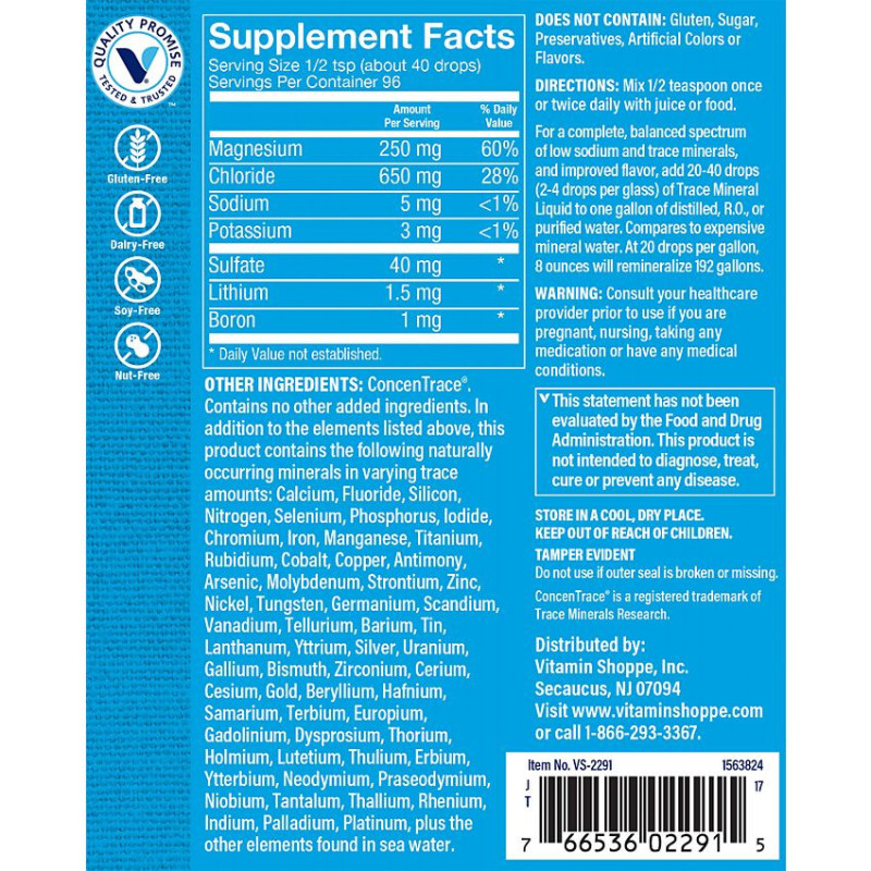 Trace Mineral Liquid (8 fl oz)
