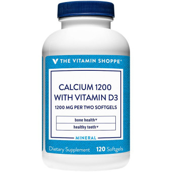 Calcium 1200 w/ Vitamin D3 1200 mg (120 Soft)
