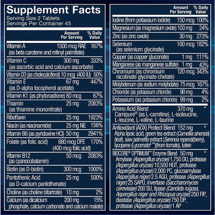 Ultimate Man Elite Multivitaminas (90 tab)