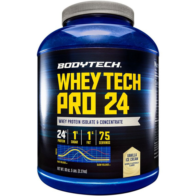 Whey Tech Pro 24 Vanilla Ice Cream (73 serv) 5 lb