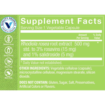 Rhodiola Rosea 500 mg (60 veg cap)