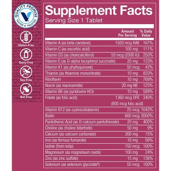 One Daily Women's Multivitamin & Multimineral w/ Vitamin D3 (60 tab)