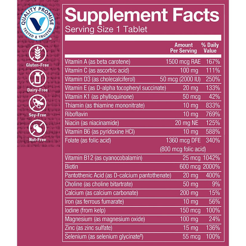 One Daily Women's Multivitamin & Multimineral w/ Vitamin D3 (60 tab)