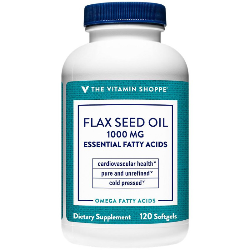 Organic Flax Seed Oil 1000 mg (120 soft)