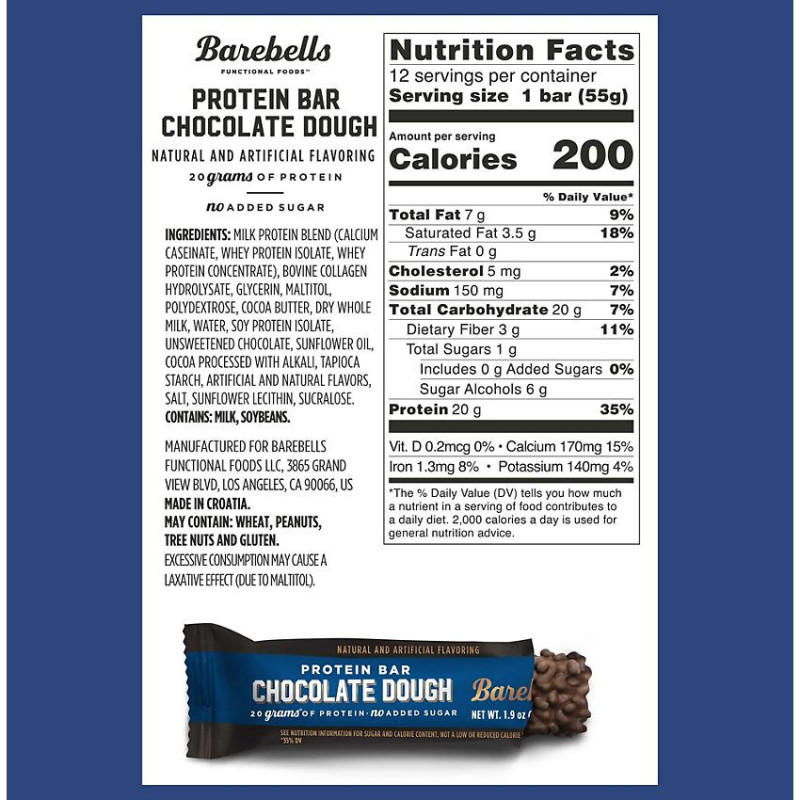 Barebells Protein Bar Chocolate Dough (1 bar)