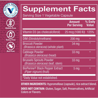 DIM w/ BioPerine 200 mg (60 veg cap)