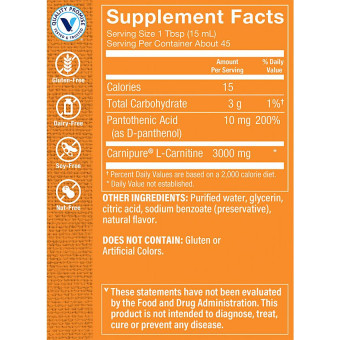L-Carnitine 3000 mg Raspberry (24 fl oz)