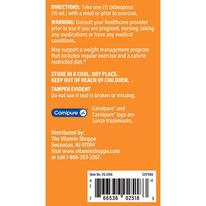 L-Carnitine 3000 mg Raspberry (24 fl oz)