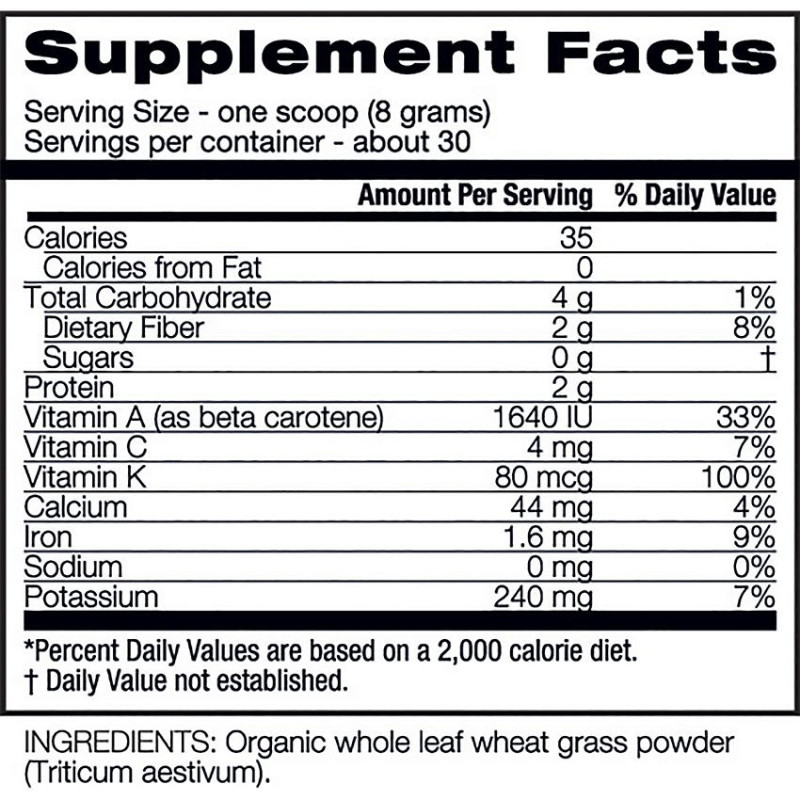 Wheat Grass Organic (30 serv)